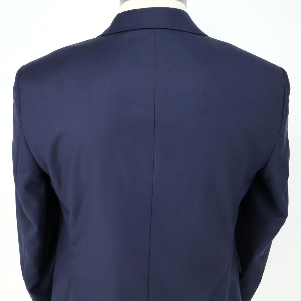 Jos A Bank Traveler Sport Coat Mens 42S Blue Wool Lined Blazer Jacket Preppy - Picture 10 of 16